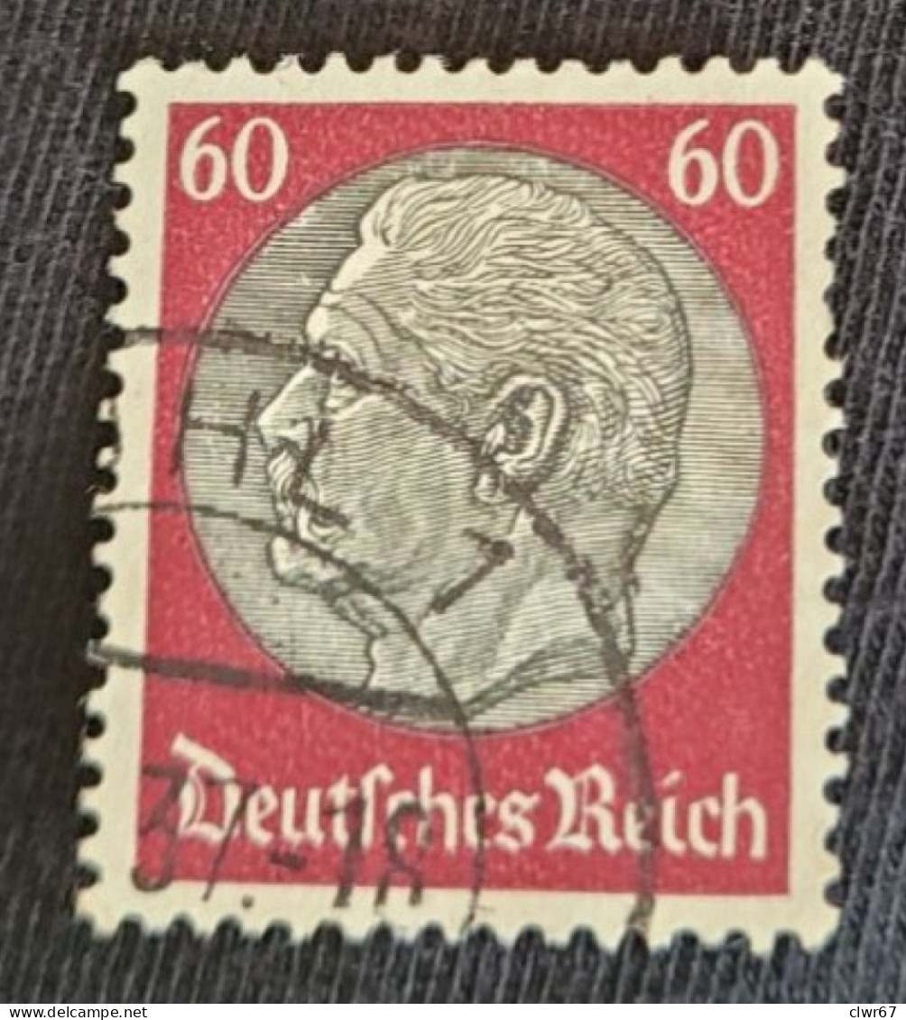Paul Von Hindenburg 60 Pf Deutsches Reich - Used Stamps