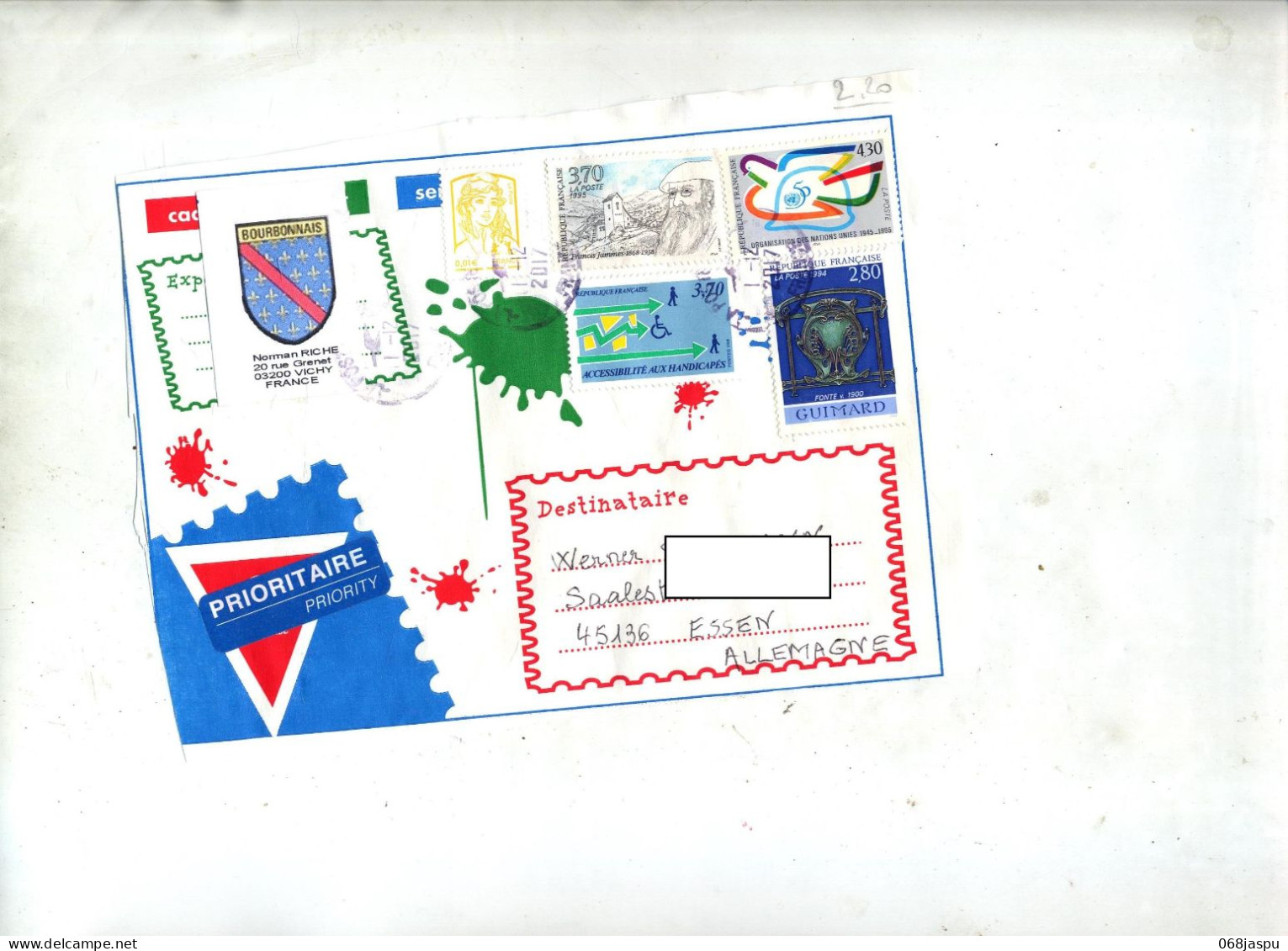 Devant De Pochette Cachet - Manual Postmarks