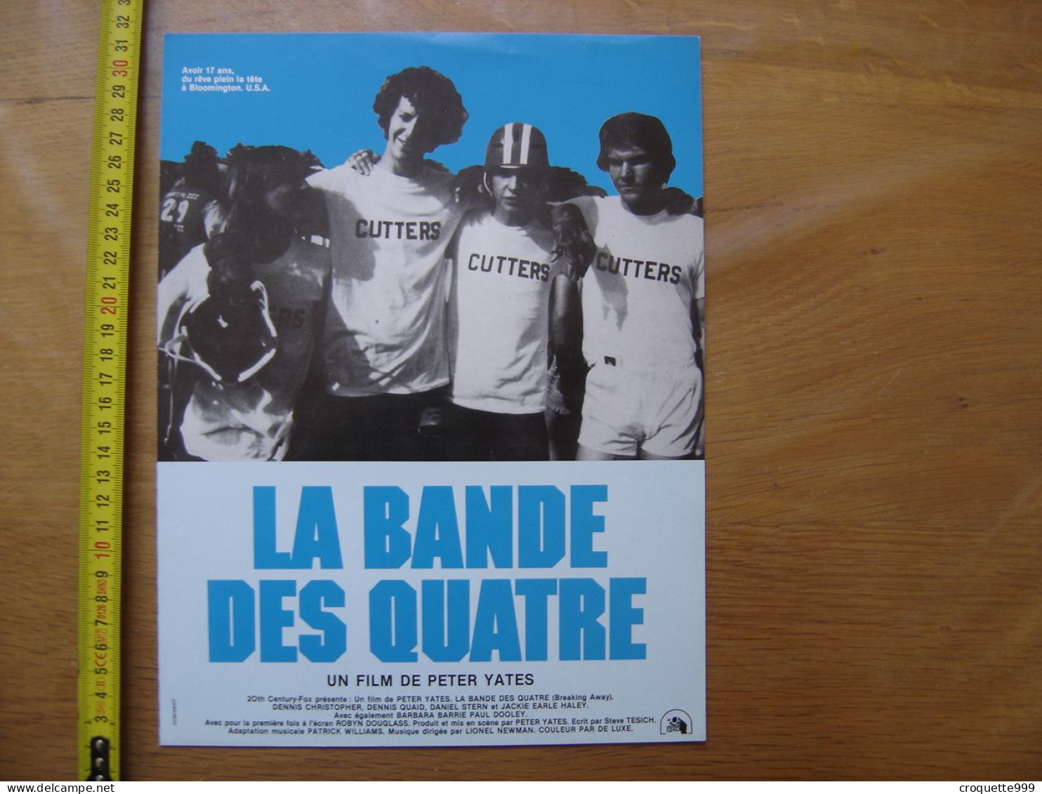 Synopsis Cinema Movie LA BANDE DES QUATRE Christopher Quaid Stern Yates - Sonstige & Ohne Zuordnung