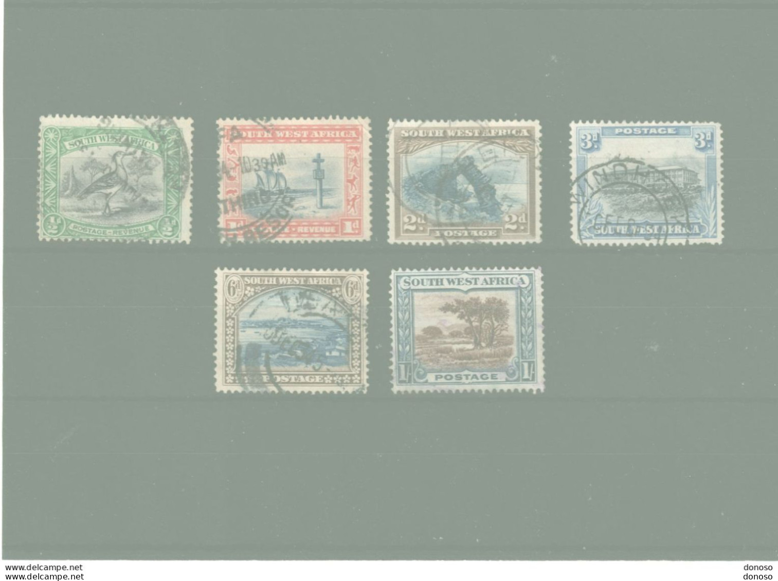 SWA SUD OUEST AFRICAIN 1931 Série Courante Yvert  102-105 + 107-108 Oblitéré - Südwestafrika (1923-1990)