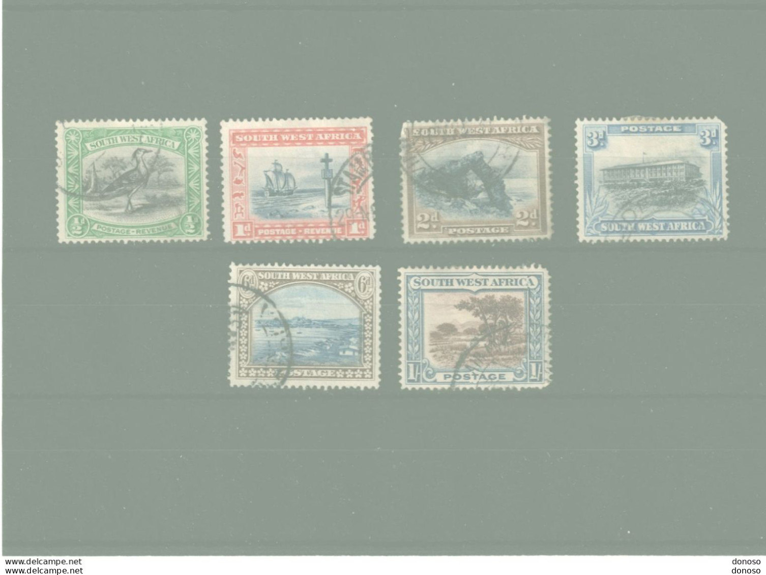 SWA SUD OUEST AFRICAIN 1931 Série Courante Yvert  102-105 + 107-108 Oblitéré - South West Africa (1923-1990)