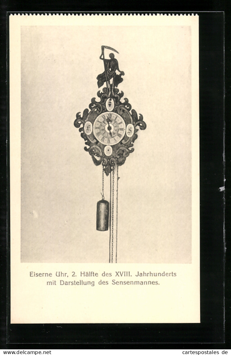 AK Wien, Uhren-Museum, Eiserne Uhr Mit Darstellung Des Sensenmannes  - Other & Unclassified