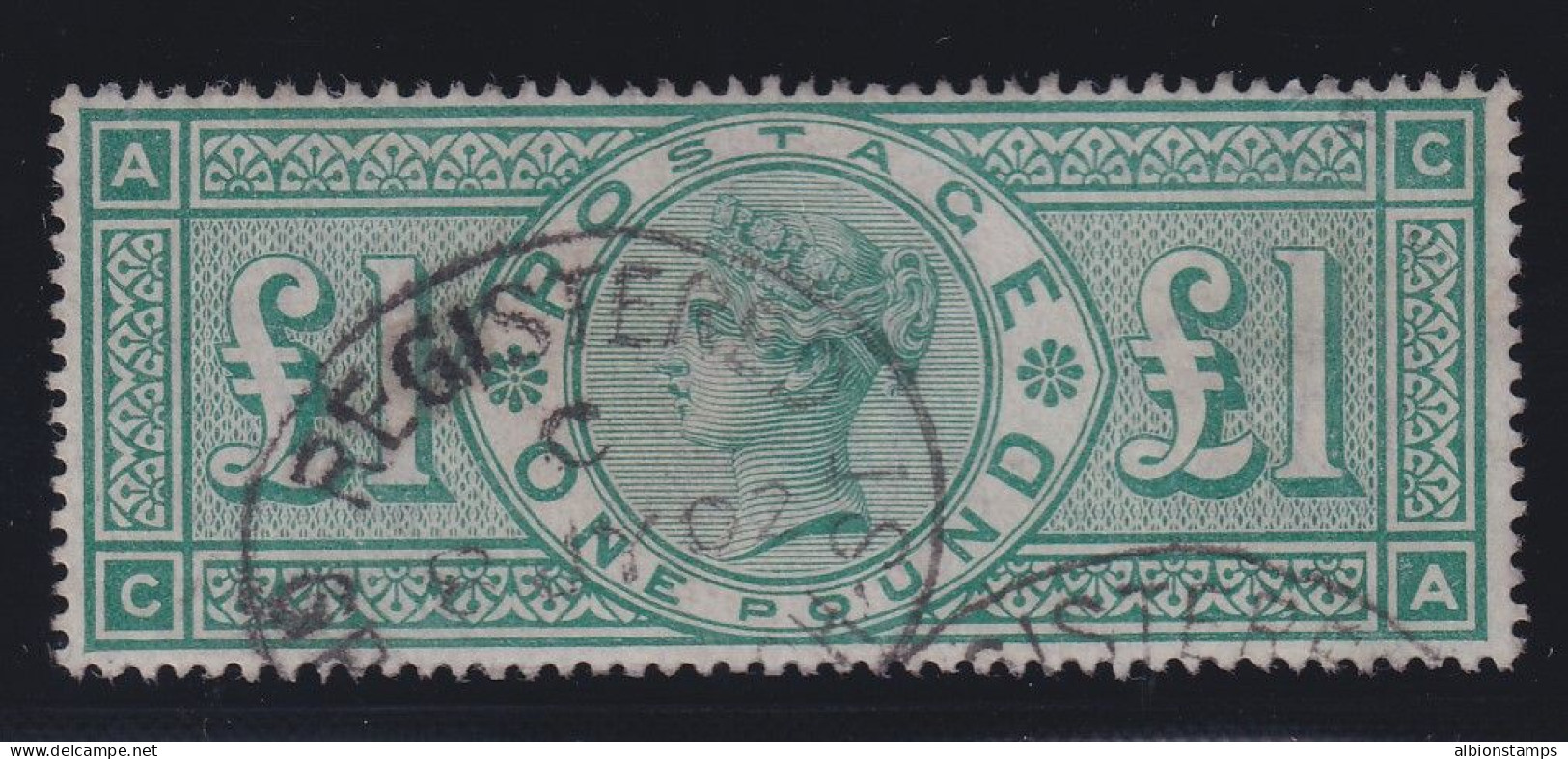 Great Britain, Scott 124 (SG 212), Used, 1902 Registered Cancel - Usados