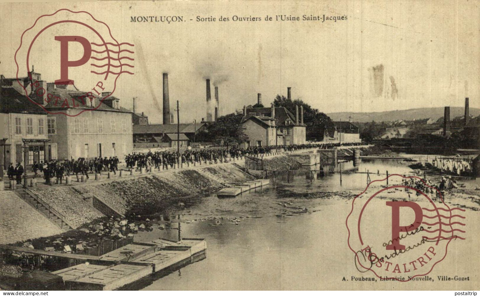 FRANCIA. FRANCE. MONTLUCON Sortie Des Ouvriers Usine Saint Jacques - Montlucon