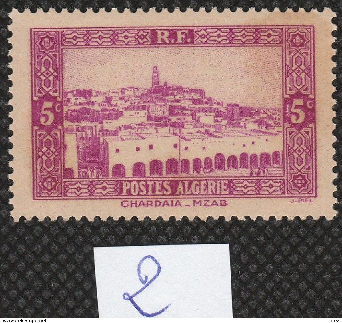 Année 1936-N°104a Neuf**MNH : Ghardaïa-M'Zab : Variété Tâche Blanche Devant Le "5" De Droite     (2) - Unused Stamps