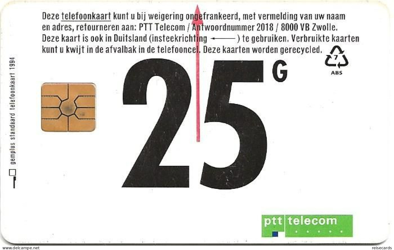 Netherlands: Ptt Telecom - 1994 Numbers - Publiques
