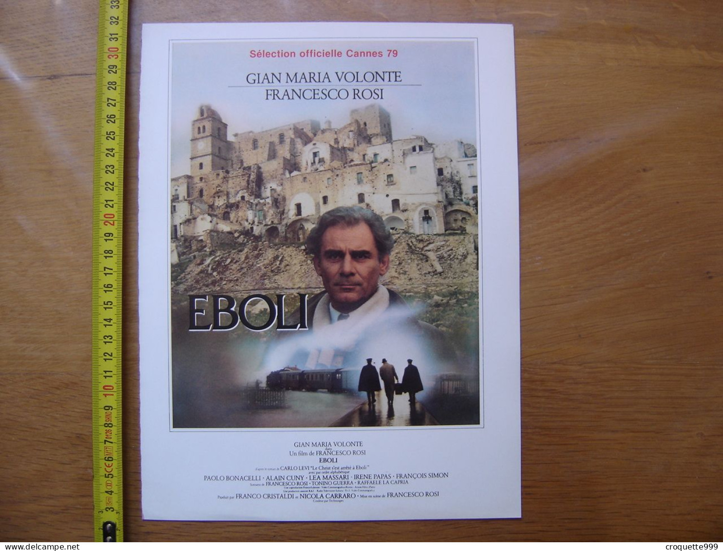 Synopsis Cinema Movie EBOLI Volonte Bonacelli Cuny Massari Papas Rosi - Sonstige & Ohne Zuordnung