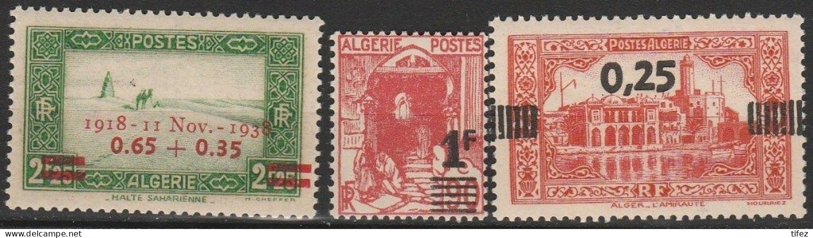 Année 1938-N°147/148+158 Neufs**MNH : Timbre De 1926,1936-37 Surchargés (3 Valeurs) A - Unused Stamps