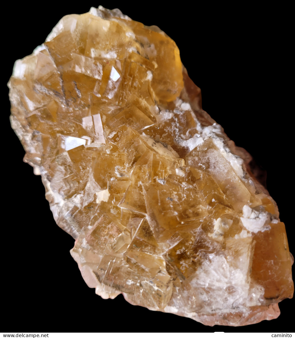 Fluorita Amarilla Mina Moscona. 11×6×6 Cm. 565 Gr. - Minerali