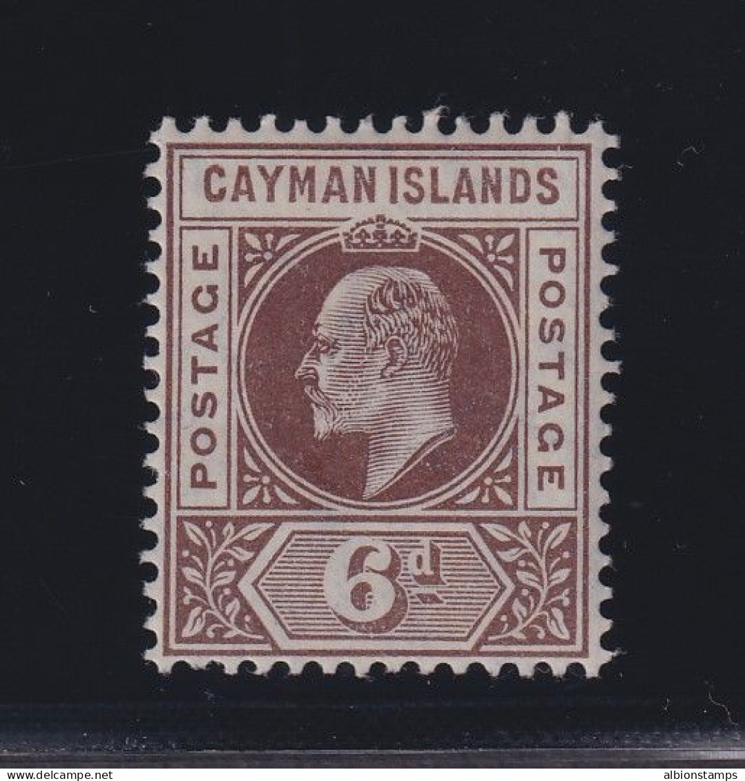 Cayman Islands, SG 11 Var, MHR "Slotted Frame" Variety - Cayman Islands