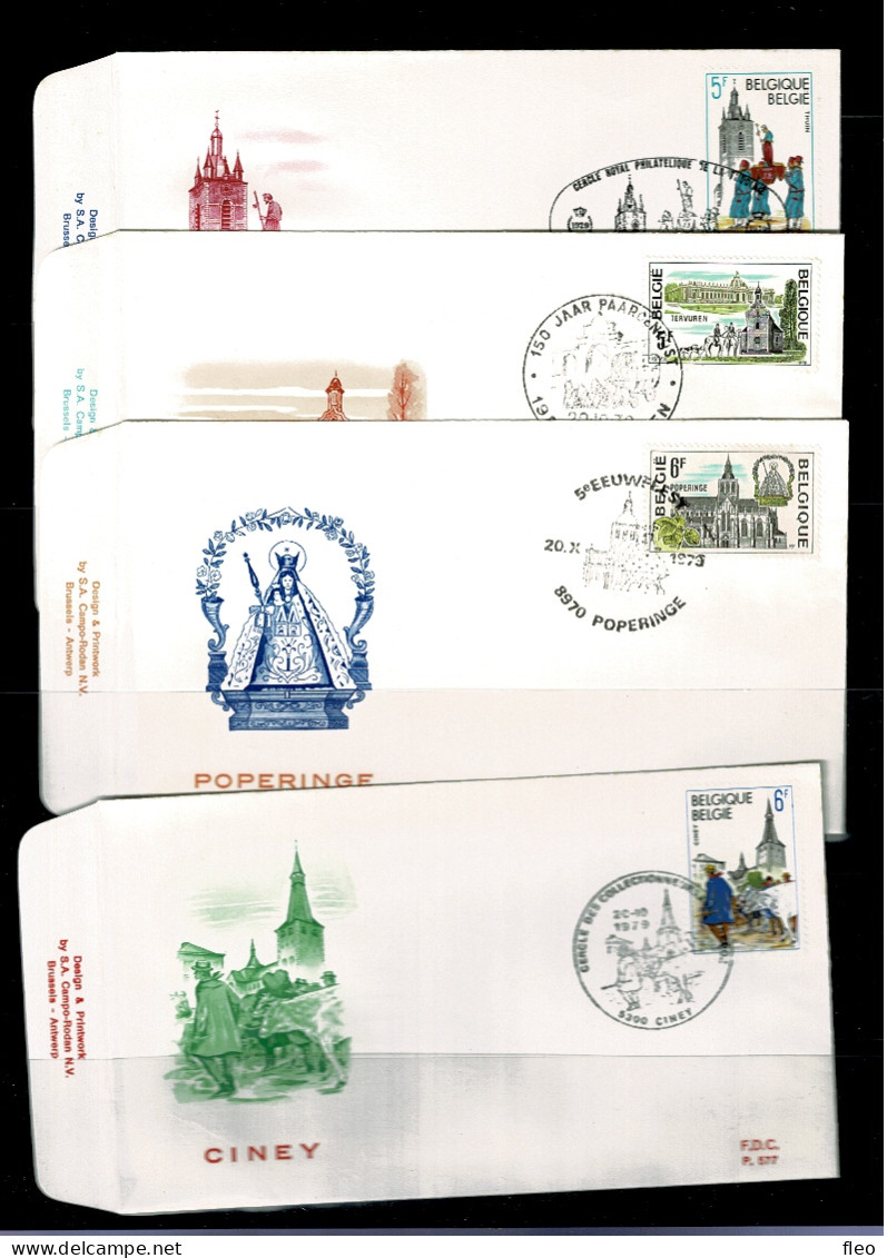 1979 1947 1948 1949 & 1950 FDC 's : " Tourisme " - 1971-1980