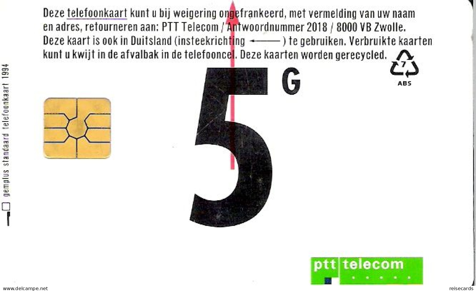 Netherlands: Ptt Telecom - 1994 Numbers (A31) - öffentlich