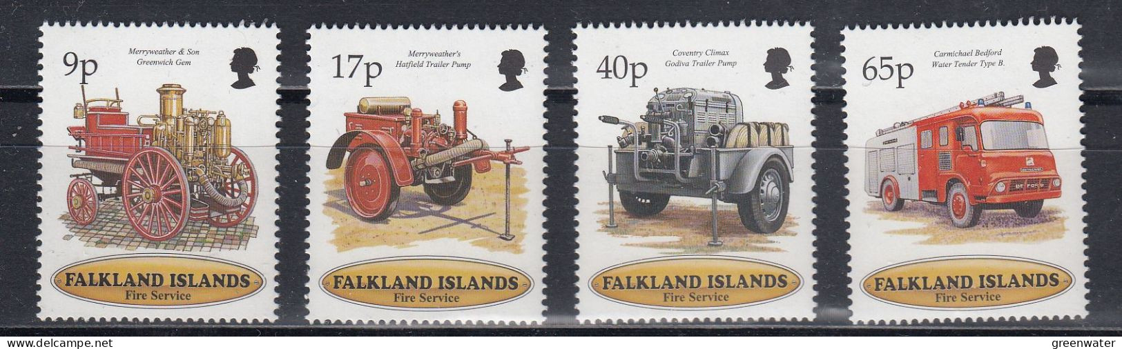 Falkland Islands 1998 Fire Service 4v ** Mnh (59750) - Islas Malvinas