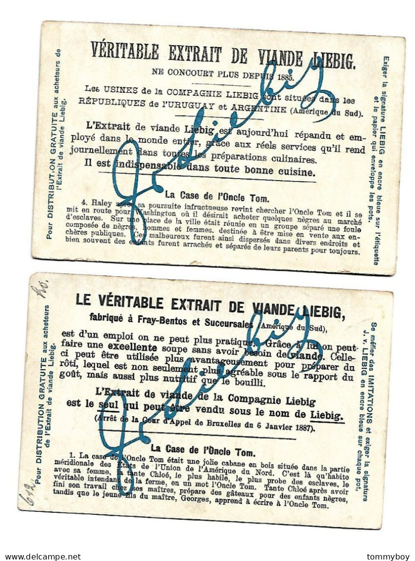 S 762, Liebig 6 Cards, La Case De L'Oncle Tom (some Cards Have Small Damage At The Edges Of Corners + Stains) (ref B19) - Liebig