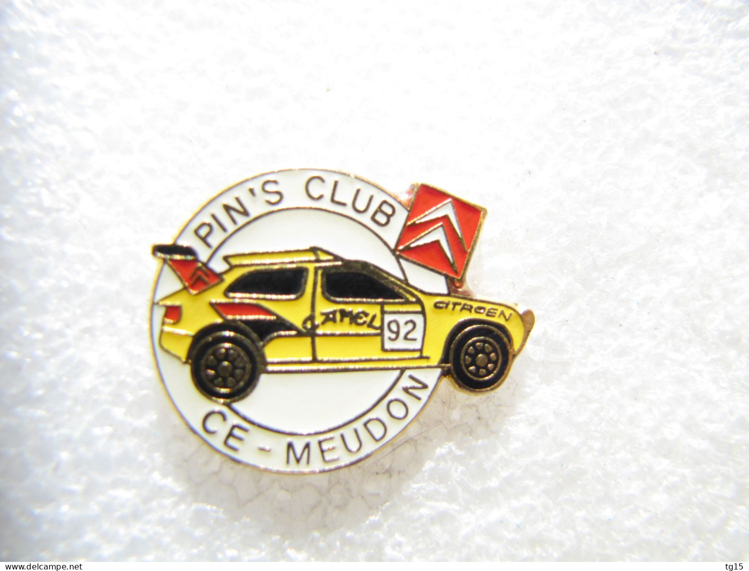 PIN'S     CITROEN  ZX  RALLYE RAID   CAMEL  PIN'S CLUB    C.E. MEUDON  Email De Synthèse - Citroën