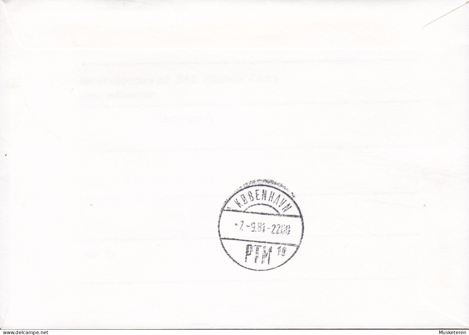 Luxembourg First SAS Gruman Gulfstream Flight Vol Inaugural LUXEMBOURG - COPENHAGEN 1981 Cover Brief Lettre - Storia Postale