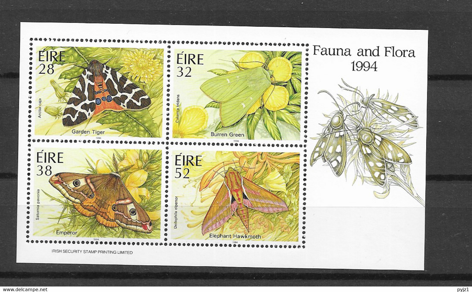 1994 MNH Ireland Michel Block 13 Postfris** - Unused Stamps