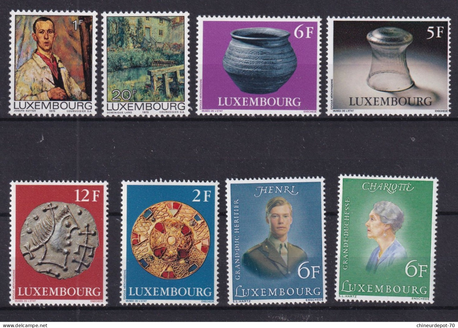 Timbres    Luxembourg Neufs ** Sans Charnières  1975-1976 - Nuevos