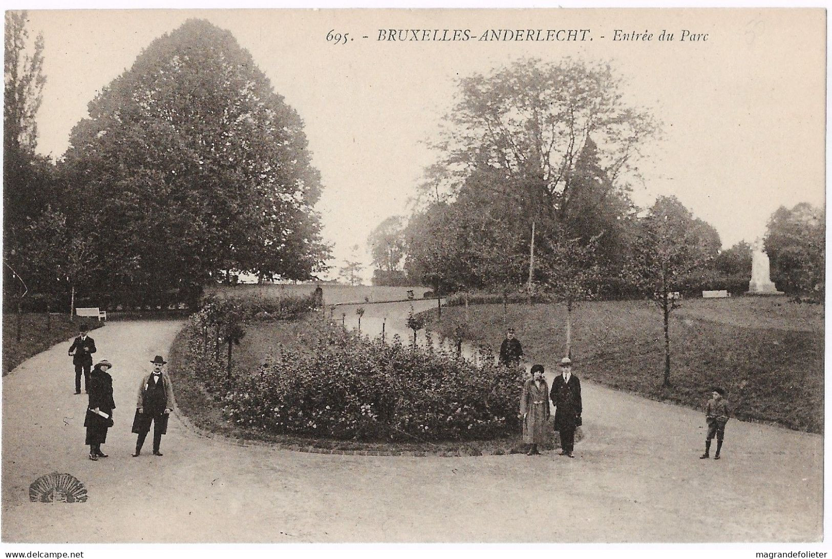 CPA CARTE POSTALE BELGIQUE BRUXELLES-ANDERLECHT ENTREE DU PARC - Anderlecht