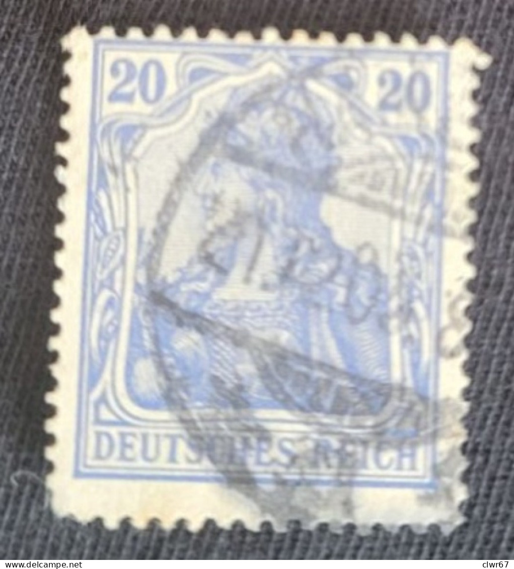 20 Pf. Germania III, Deutsches Reich - Gebruikt