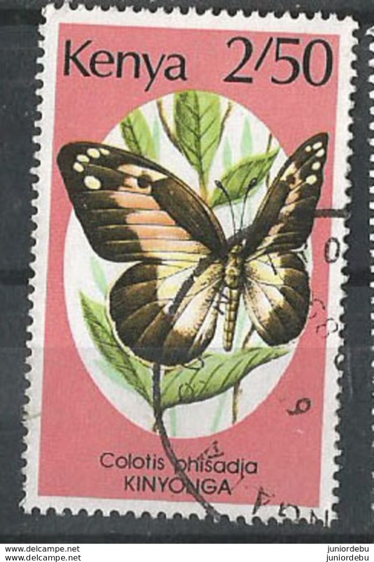 Kenya    - 1988 - Butterfly ( Colotis Phisadia Kinyonga )   -  USED.( Condition As Per Scan ) ( OL  26/08/2018 ) - Kenya (1963-...)