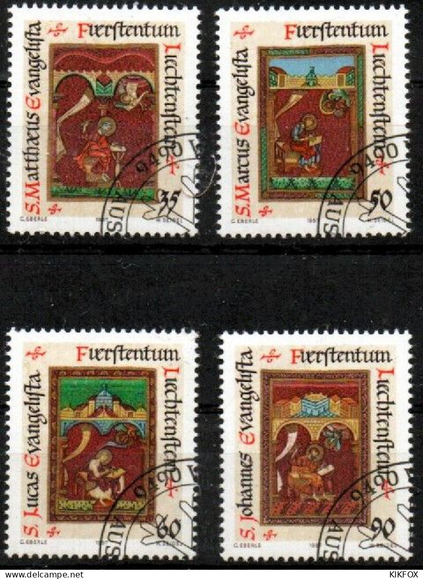 LIECHTENSTEIN , 1987, MI 930 - 933 , WEIHNACHTEN, NOEL, GESTEMPELT, OBLITERE - Used Stamps