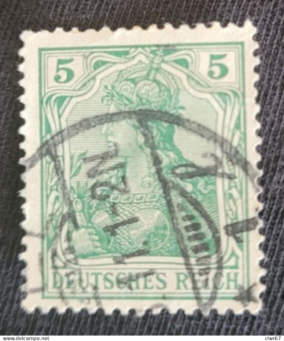 5 Pf. Germania III, Deutsches Reich - Gebraucht