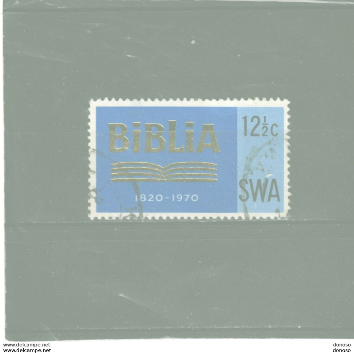 SWA SUD OUEST AFRICAIN 1970 SOCIETE BIBLIQUE Yvert 303, Michel 359  Oblitéré Cote Yv 33 Euros - Africa Del Sud-Ovest (1923-1990)