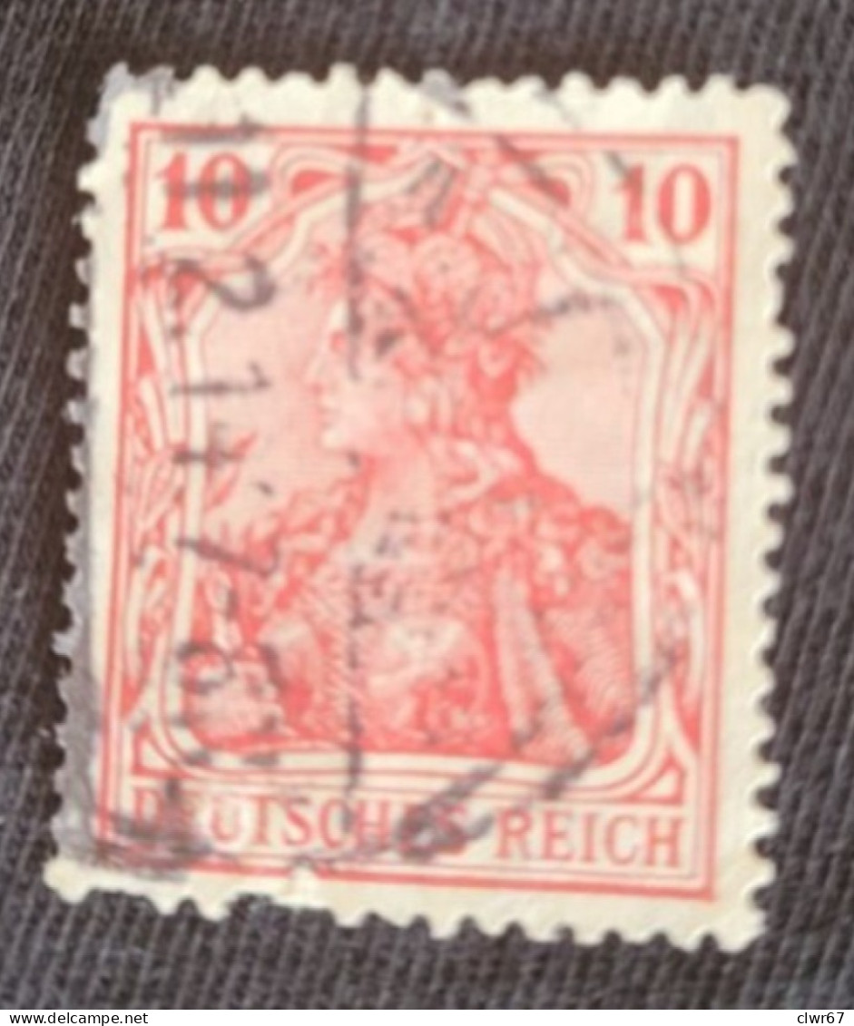 10 Pf. Germania III, Deutsches Reich - Usados