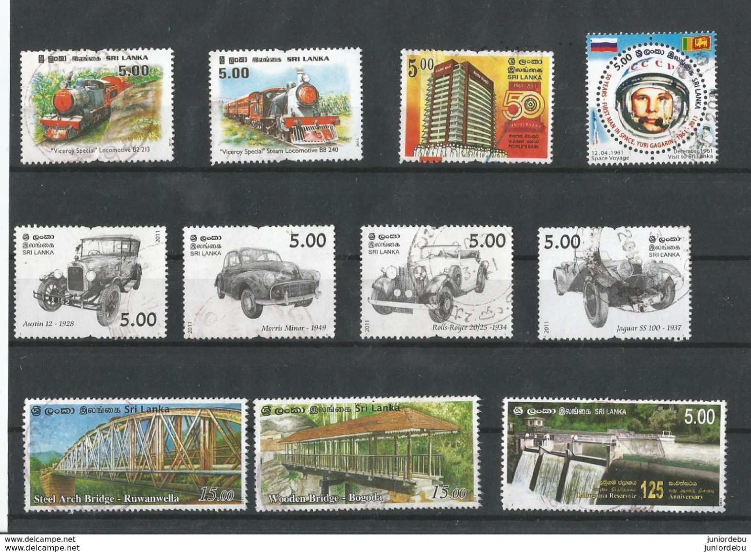 Sri Lanka - 2011 - 17 Different Commemorative Stamps  - USED. ( D) ( Condition As Per Scan ) ( OL 02/07/2017 ) - Sri Lanka (Ceylon) (1948-...)