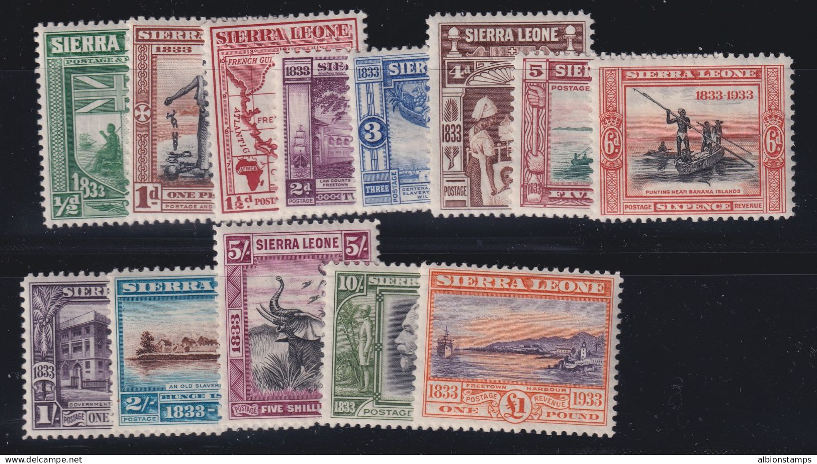 Sierra Leone, Scott 153-165 (SG 168-180), MLH - Sierra Leona (...-1960)