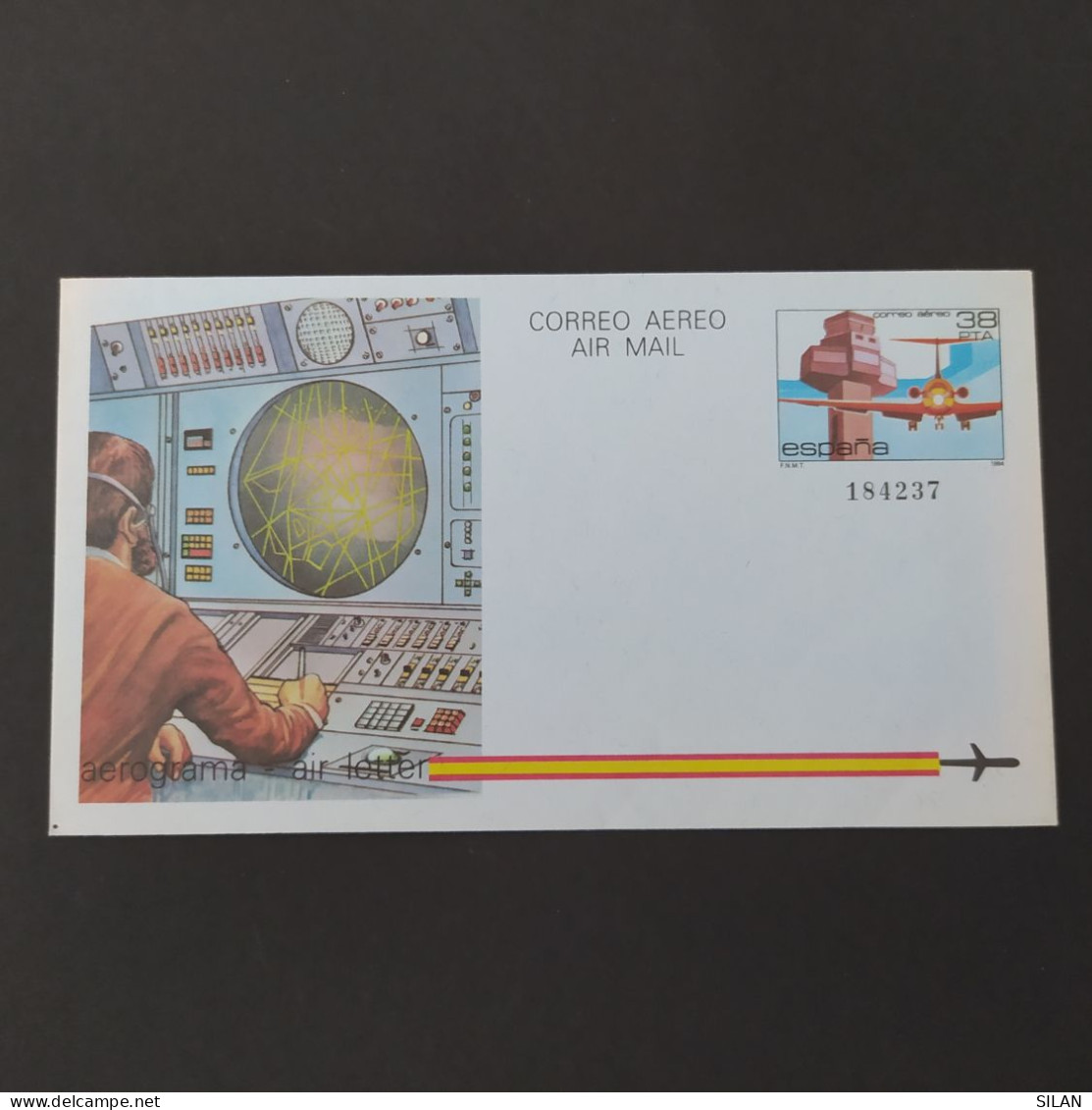 - Air Letter - Aerograma - Programe 1984 España -Spain 38 PTS - Unused Stamps