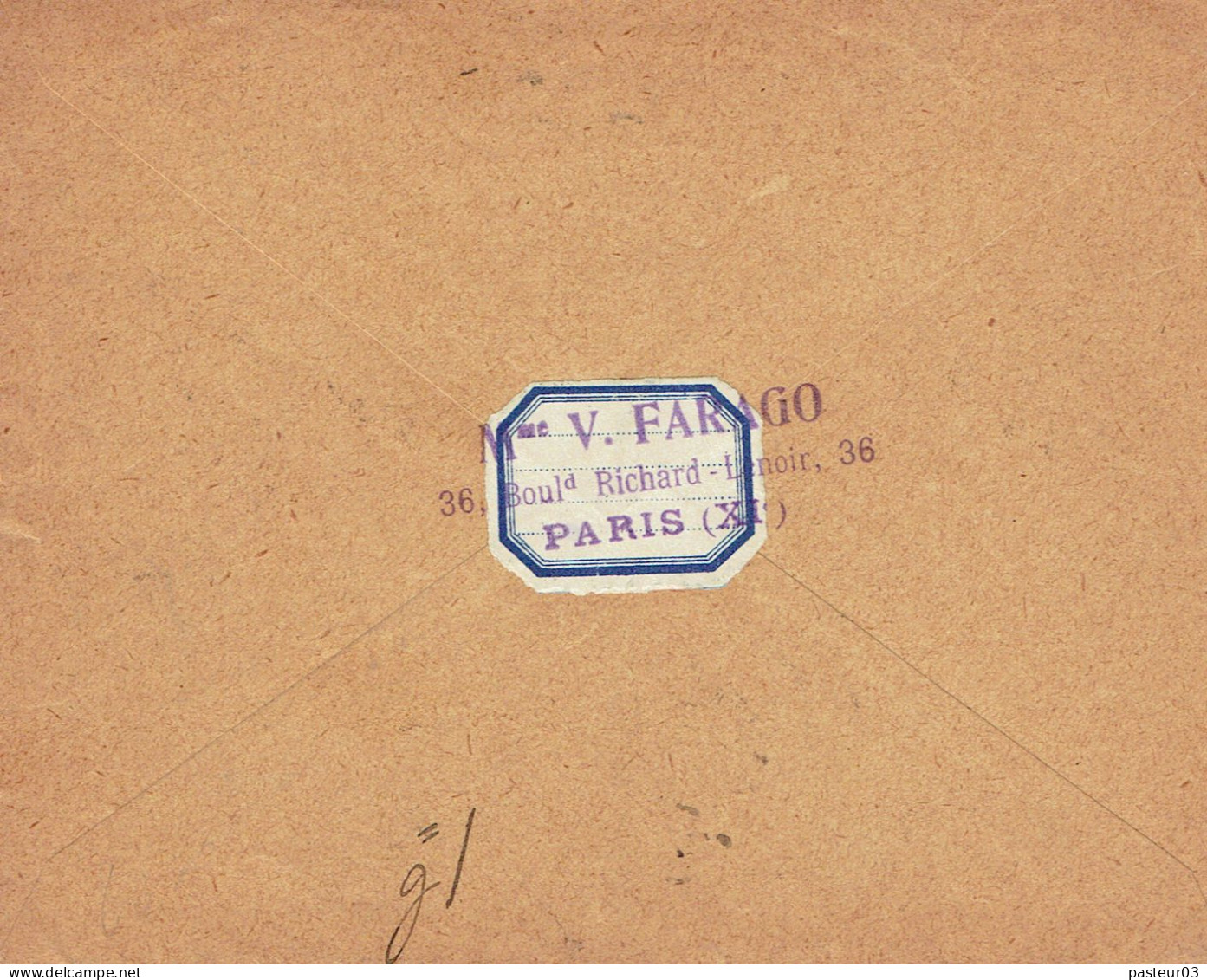 Tarifs Postaux Etranger Du 01-02-1926 (32) Pasteur N° 177 75 C. X 2 Papiers Affaires 70 G. 18-04-1926 - 1922-26 Pasteur