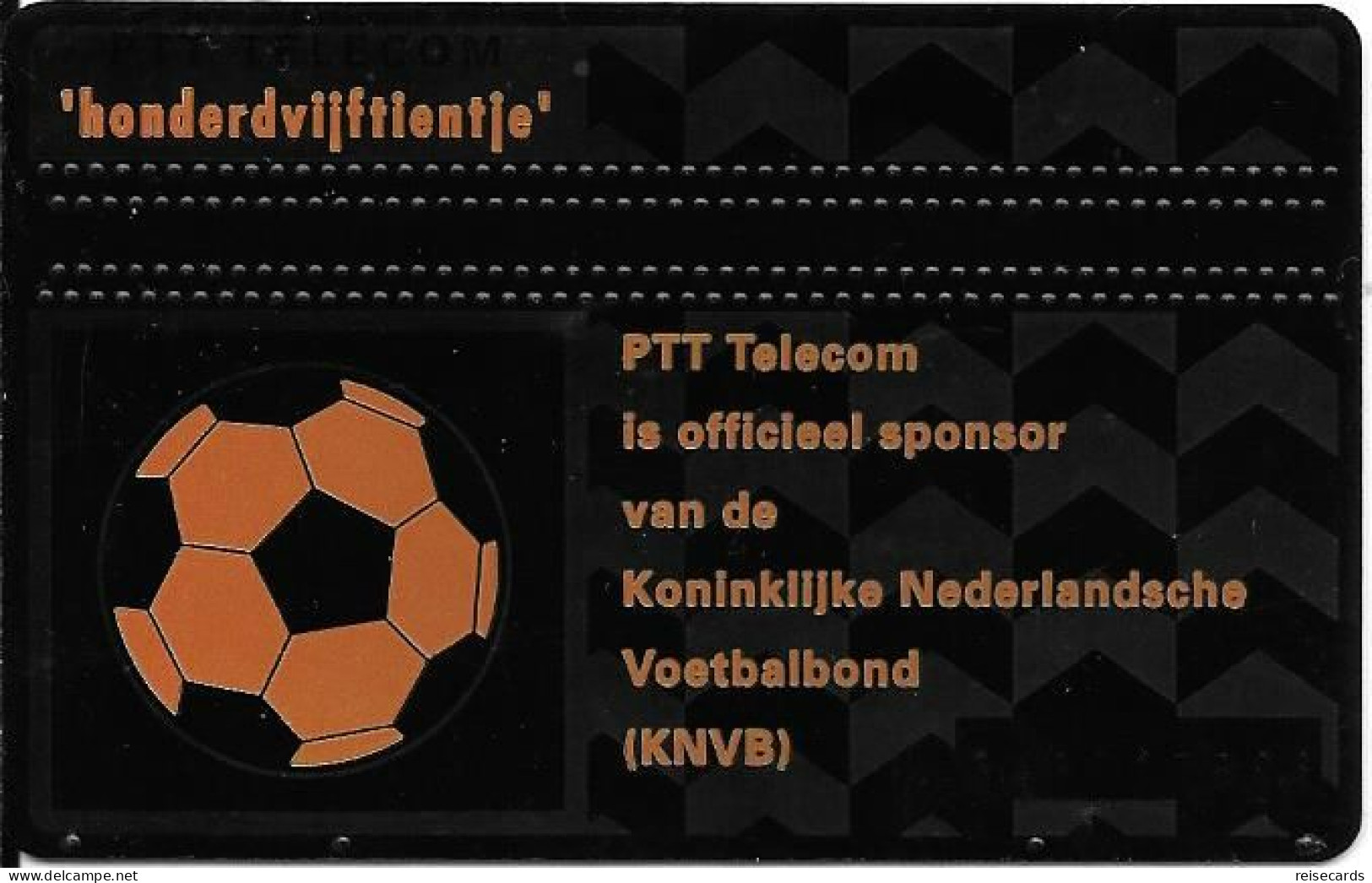 Netherlands: Ptt Telecom - 1993 343C PTT Sponsor Van De Koninklijke Nederlandsche Voetbalbond - Privé