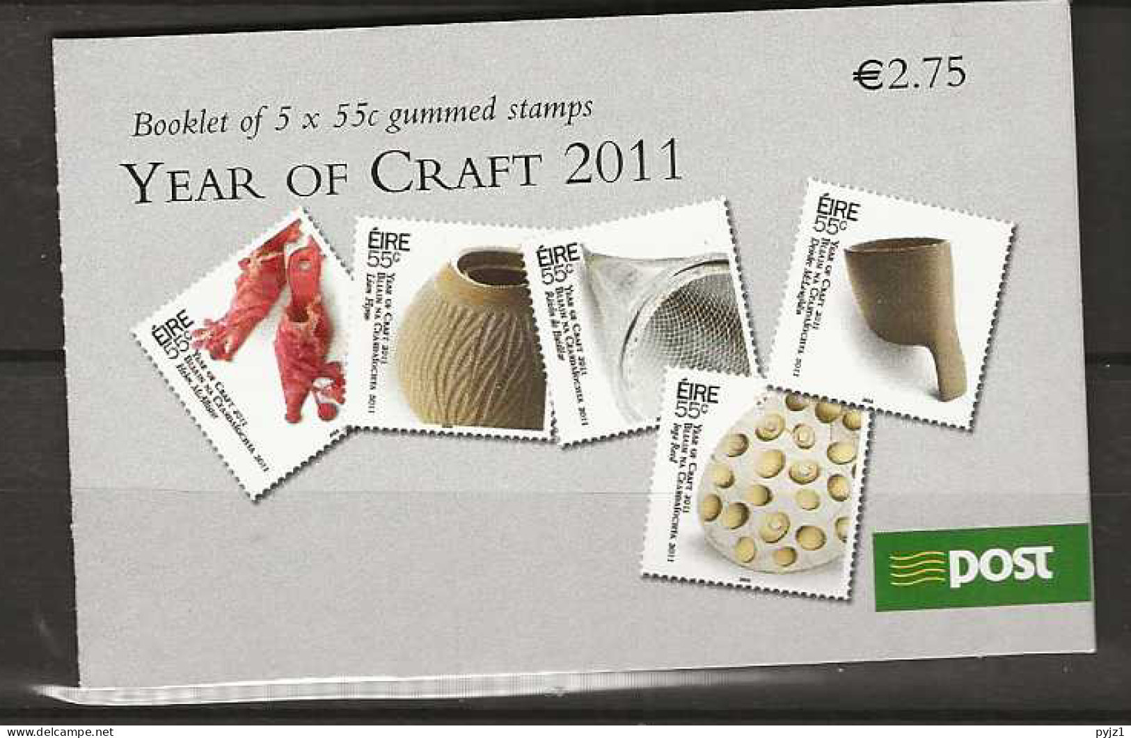 2011 MNH Ireland Booklet Mi 1969-73 - Postzegelboekjes
