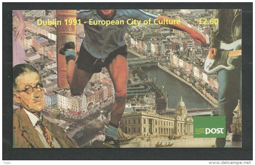 1991 MNH Booklet , City Of Culture, Eire, Ireland, Irland, Postfris - Postzegelboekjes