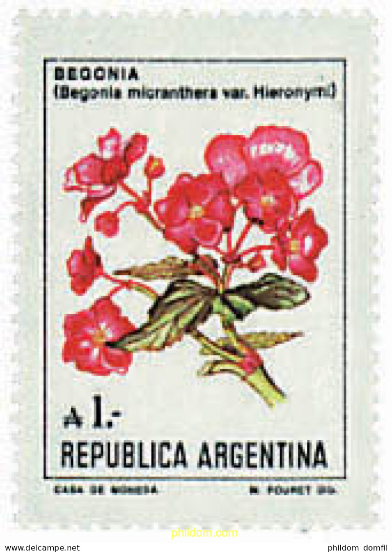 730440 MNH ARGENTINA 1985 SERIE CORRIENTE. FLORES (VIII) - Nuovi