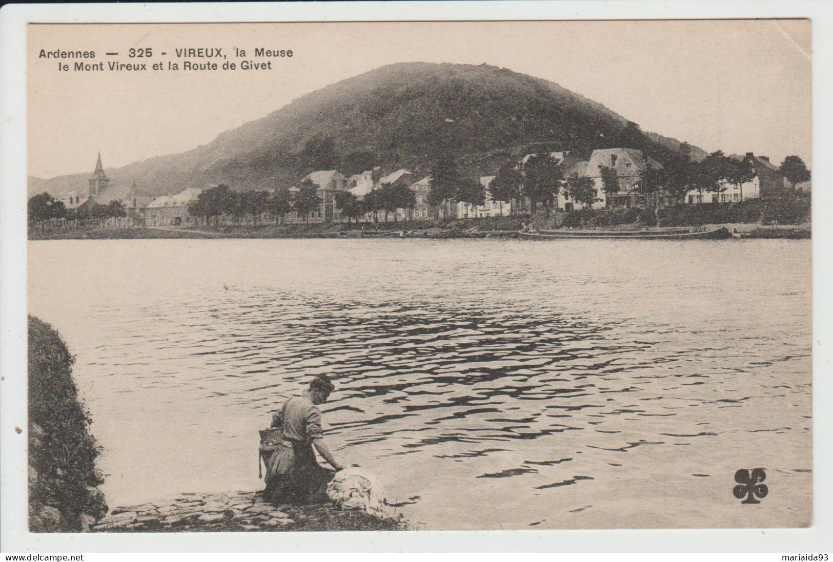 VIREUX - ARDENNES - LA MEUSE, LE MONT VIREUX ET LA ROUTE DE GIVET - Autres & Non Classés