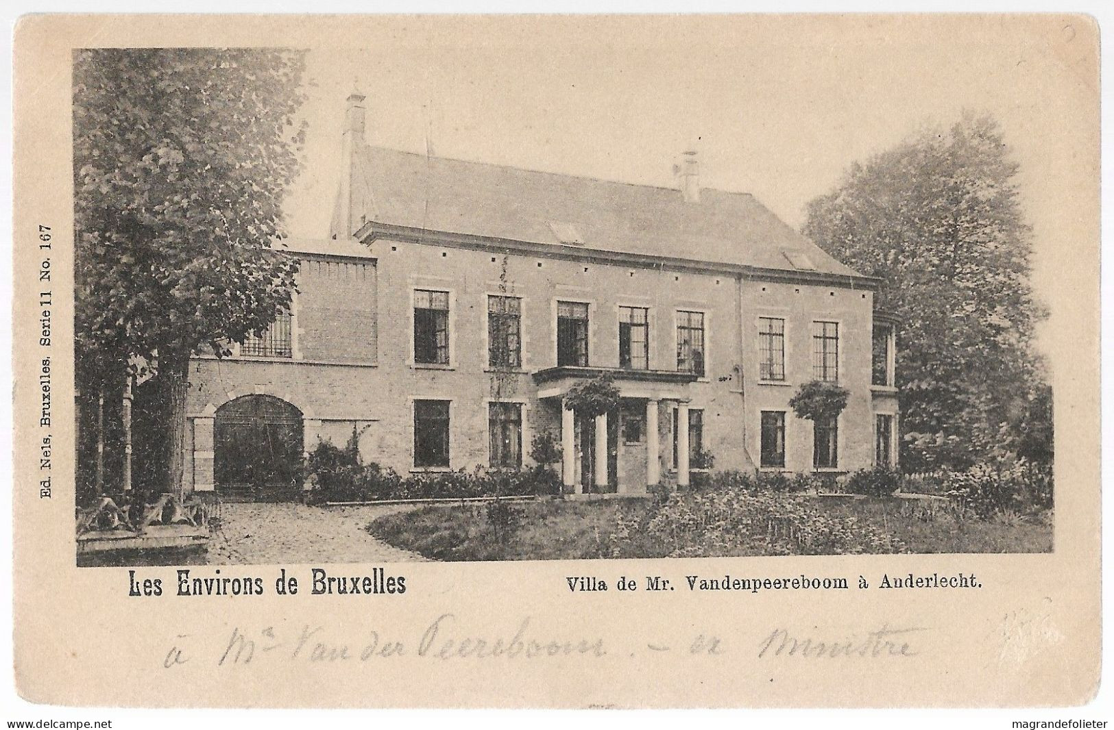 CPA CARTE POSTALE BELGIQUE BRUXELLES-ANDERLECHT LA VILLA DE MONSIEUR VANDENPEEREBOOM  AVANT 1905 - Anderlecht