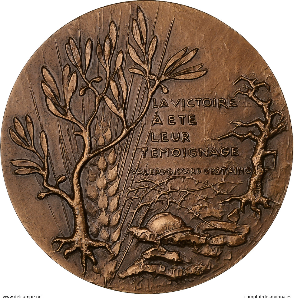 France, Médaille, 60ème Anniversaire De La Bataille De Verdun, WAR, 1976 - Other & Unclassified