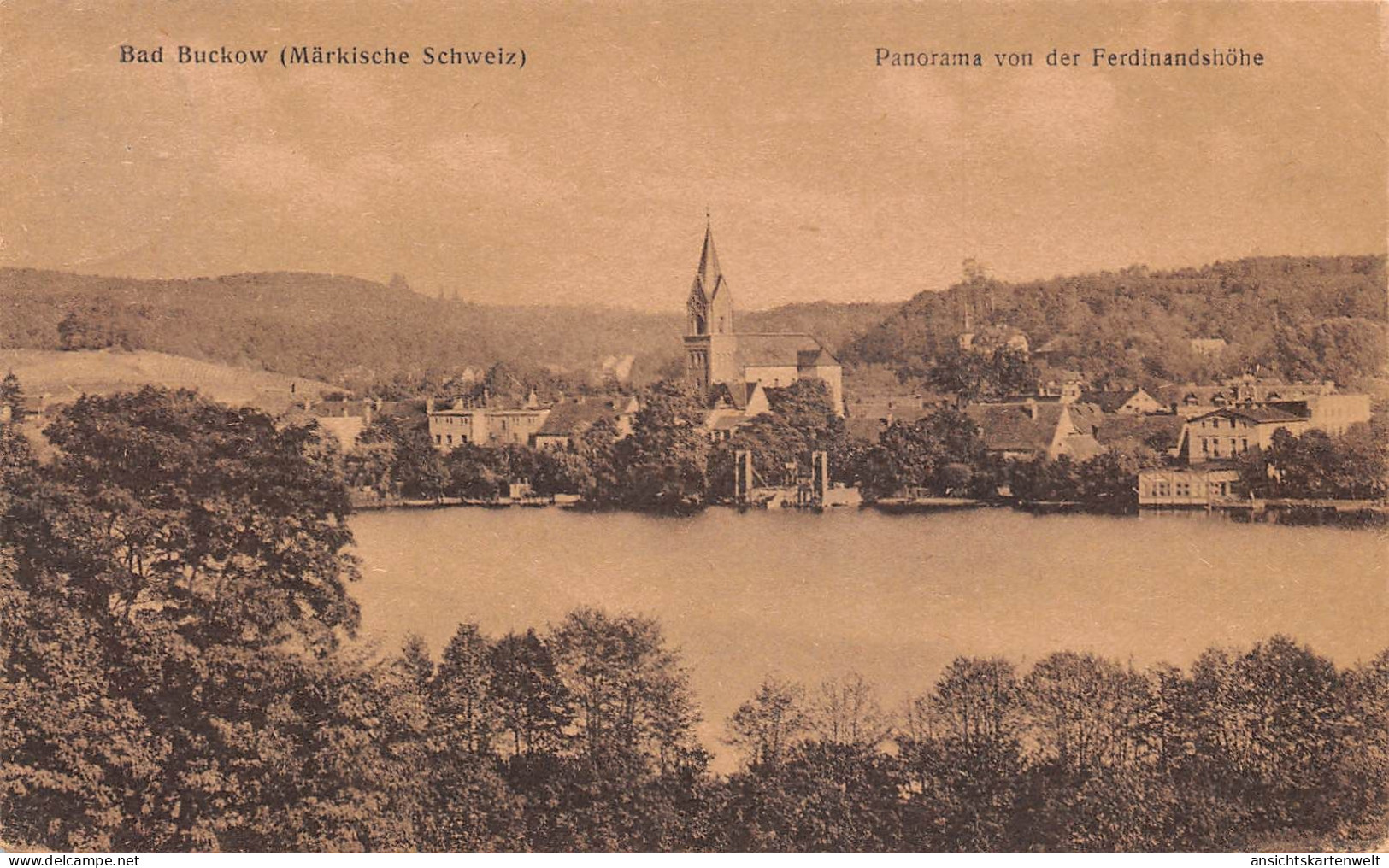 Buckow Panorama Von Der Ferdinandshöhe Gl1921 #168.075 - Altri & Non Classificati