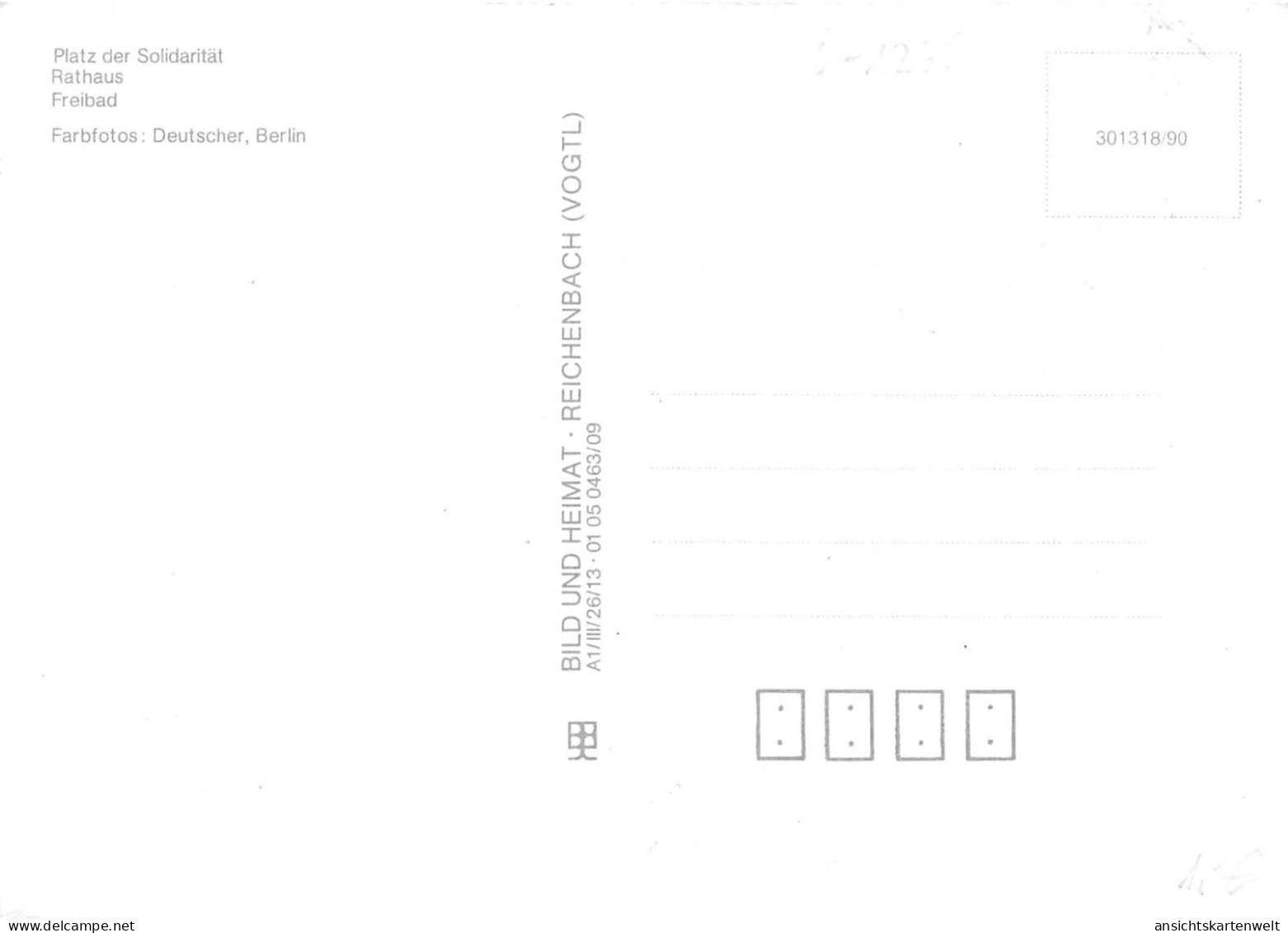 Strausberg (Mark) Freibad Rathaus Platz Ngl #168.056 - Other & Unclassified