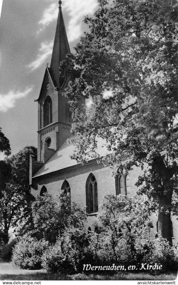 Werneuchen Evangelische Kirche Gl1958 #168.117 - Sonstige & Ohne Zuordnung