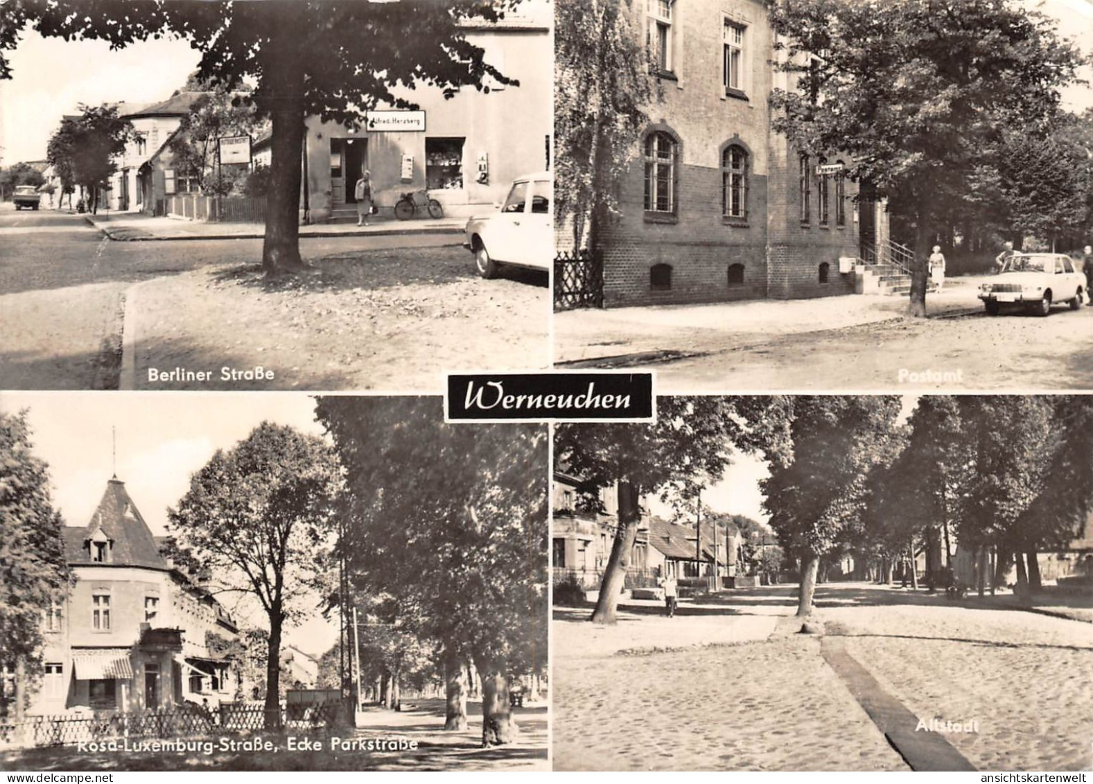 Werneuchen Berliner Straße Postamt Altstadt Gl1971 #168.120 - Autres & Non Classés