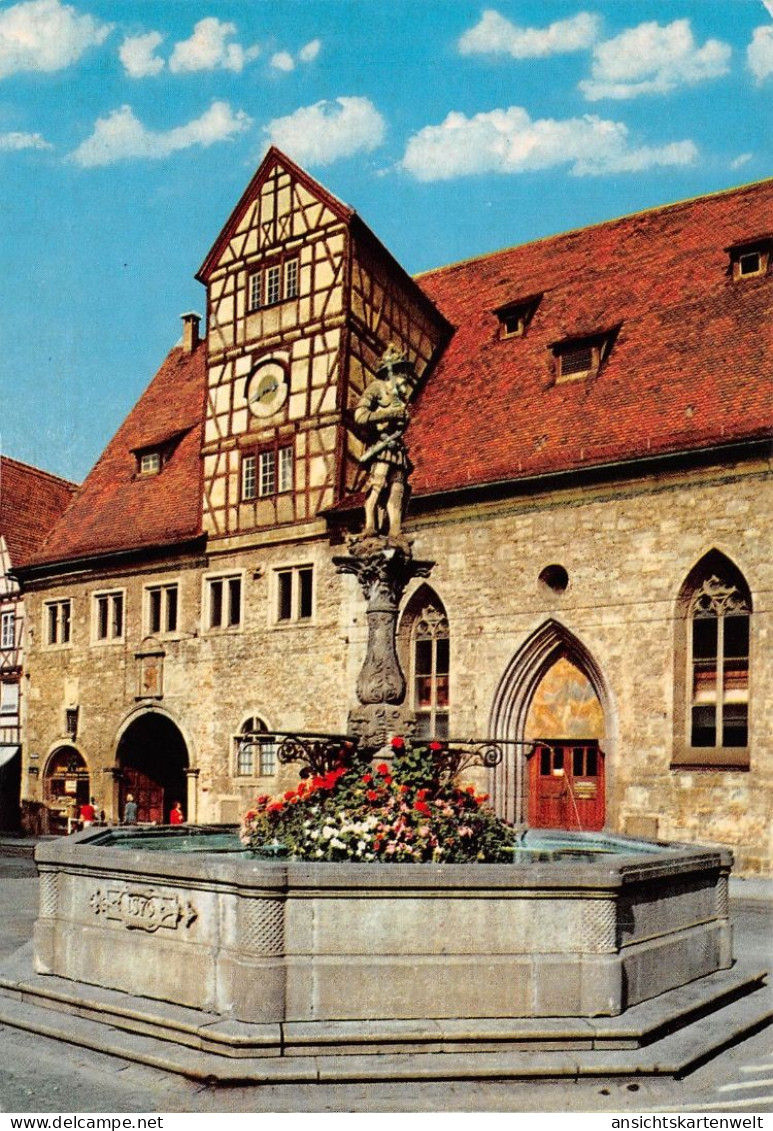 Reutlingen Marktbrunnen Und Volksbildungshaus Ngl #170.860 - Autres & Non Classés