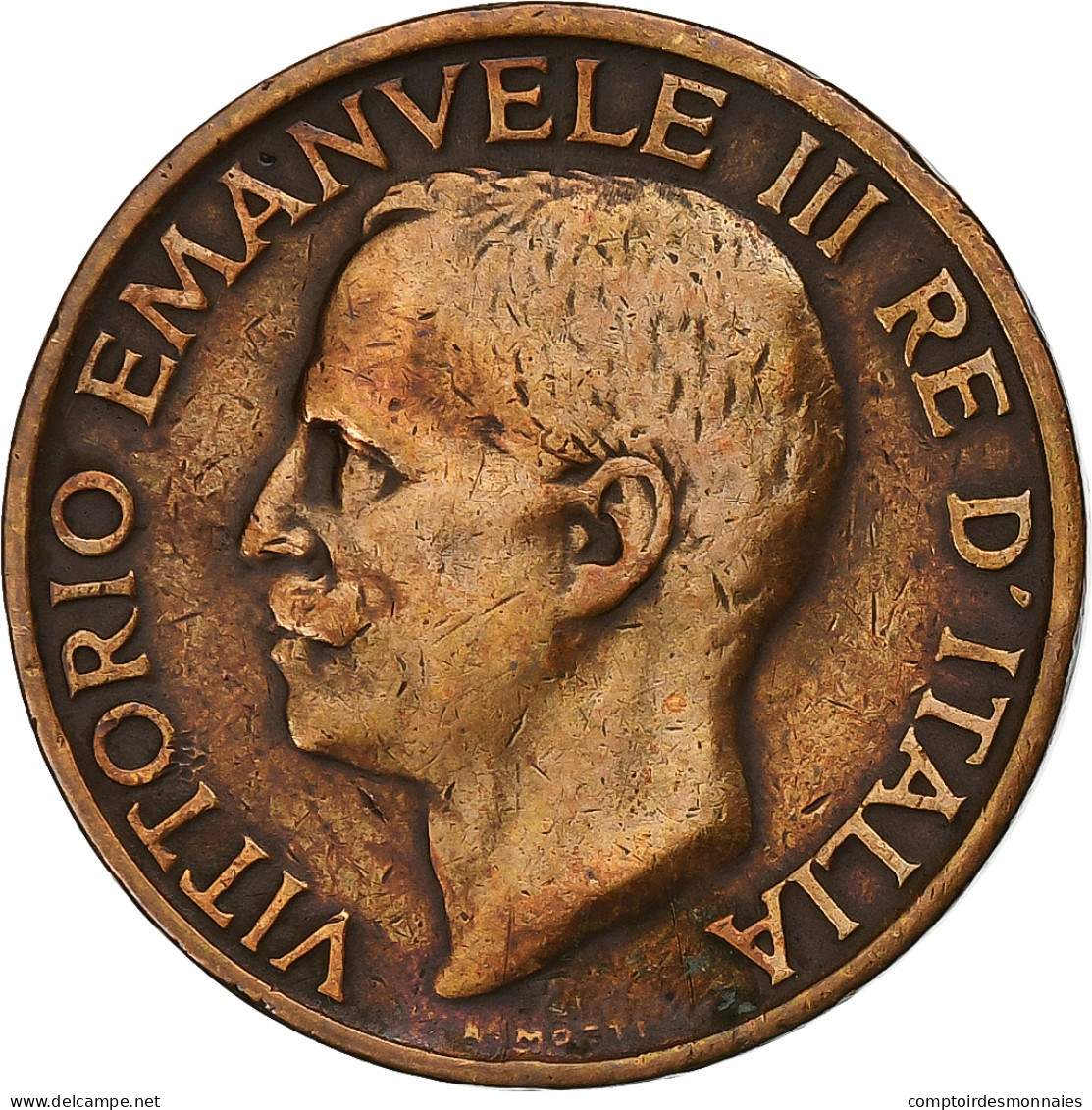 Monnaie, Italie, Vittorio Emanuele III, 10 Centesimi, 1921, Rome, SUP, Bronze - 1900-1946 : Víctor Emmanuel III & Umberto II