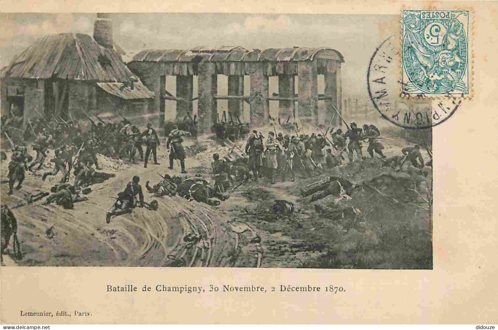 94 - Champigny Sur Marne - Bataille De Champigny - CPA - Oblitération Ronde De 1904 - Voir Scans Recto-Verso - Champigny Sur Marne