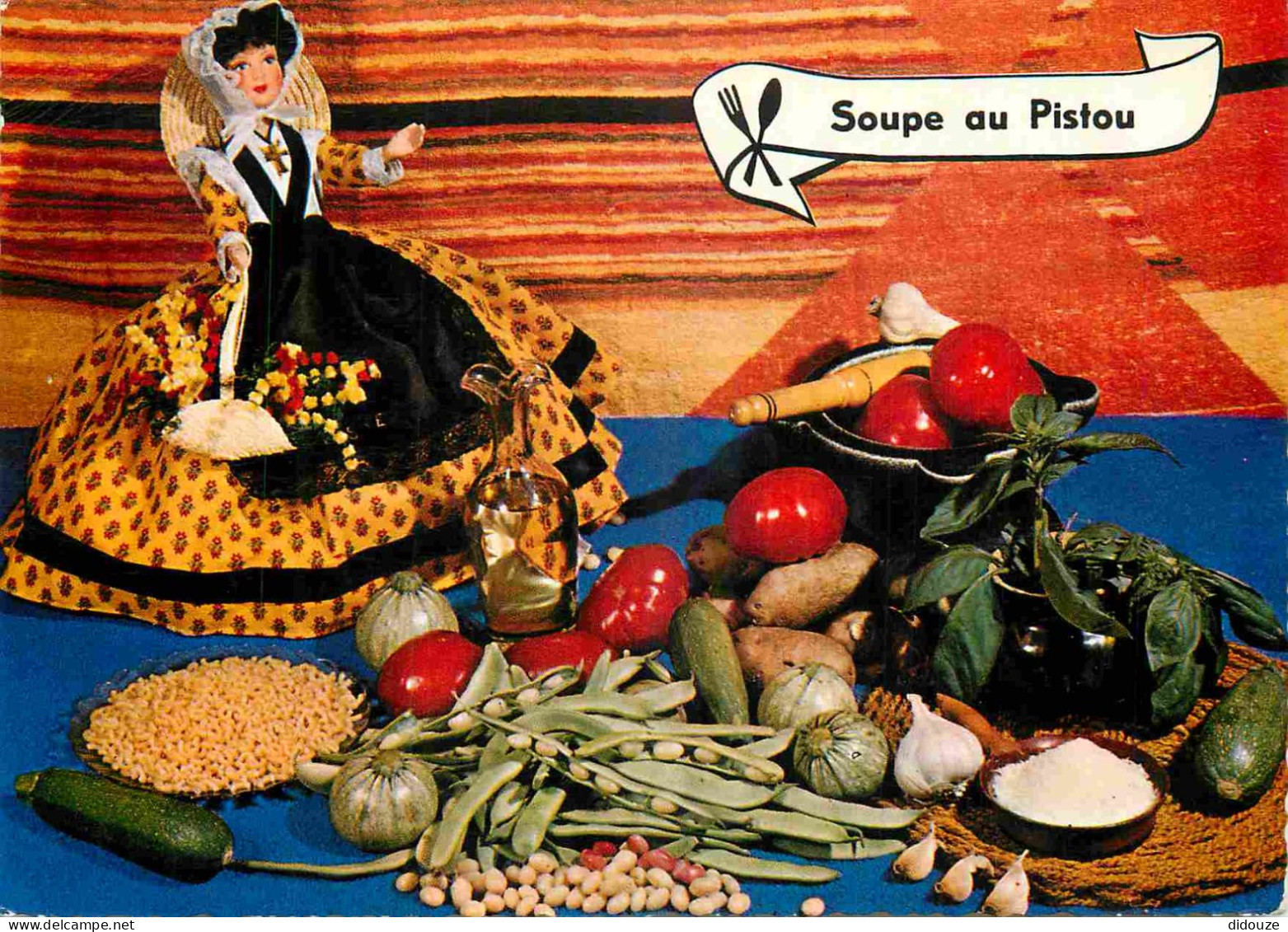 Recettes De Cuisine - Soupe Au Pistou - Gastronomie - Carte Dentelée - CPM - Voir Scans Recto-Verso - Recipes (cooking)
