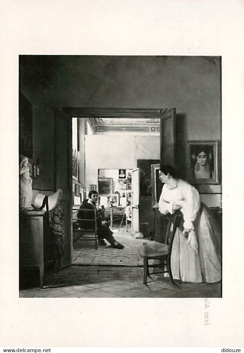 Art - Peinture - Jean Alaux - L'Atelier D'Ingres à Rome - CPM - Carte Neuve - Voir Scans Recto-Verso - Malerei & Gemälde