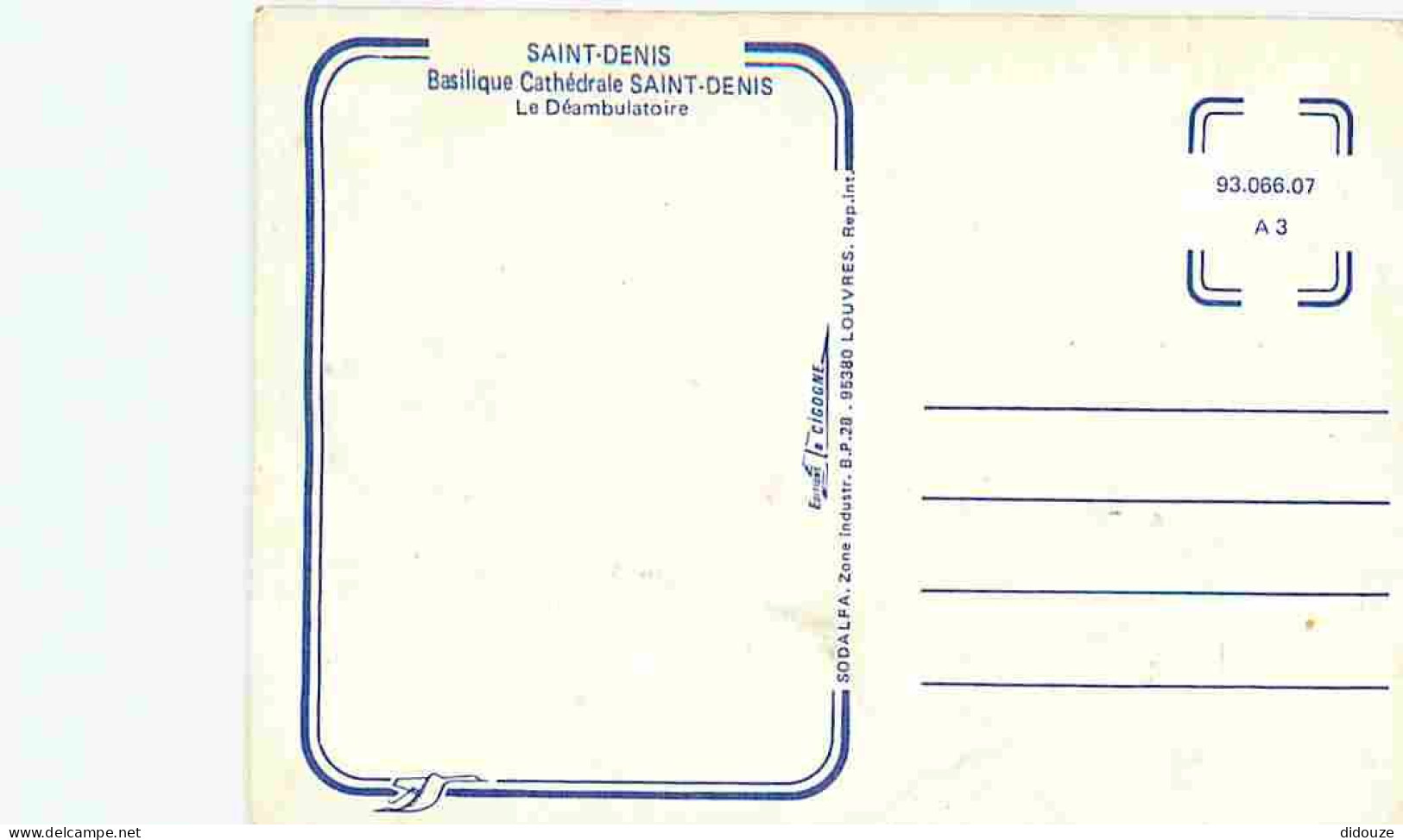 93 - Saint Denis - Intérieur De La Basilique - Le Déambulatoire - Carte Neuve - CPM - Voir Scans Recto-Verso - Saint Denis